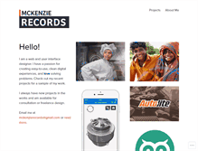 Tablet Screenshot of mckenzierecords.com
